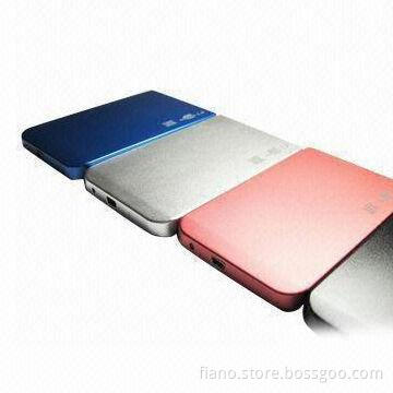 2.5-inch External Hard Disk Drives, Available in Blue, Silver and Black, 80GB to 1TB Capacity